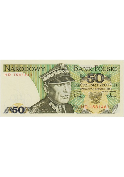Polonya 50 Zloty 1988 Çil.
