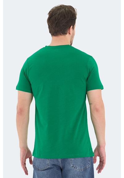 Slazenger Rıvaldo Erkek V Yaka Yeşil Tişört Yeşil