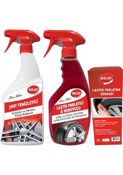 Gojo Lastik Parlatıcı 750 ML + Jant Temizleyici 750 ML