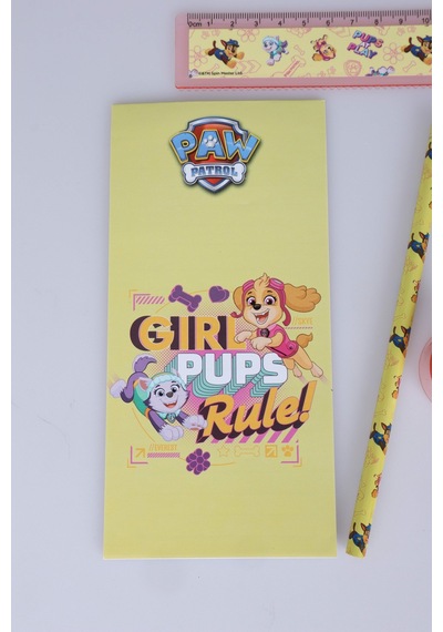 X Dekomus Lisanslı Paw Patrol Pink Paws Collection 6'lı Kırtasiye Seti Not Defteri,2 Adet Kurşun Kalem,cetvel,silgi,kalemtraş Diğer