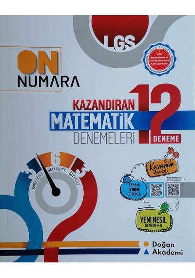 Doğan Akademi 8. Sınıf LGS On Numara Matematik 12'li Deneme