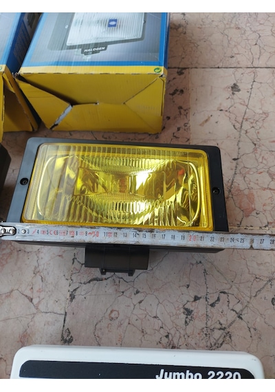 Sis Lambası Desenli Sarı Cam Halogen Kapaklı Sis Farı Ø 242x133