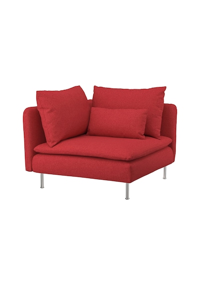 Ikea Kırmızı Konforlu Kanepe - Köşe Koltuk