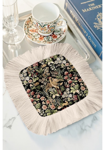 Vintage Kuşlu Bahar Saçaklı Sunum Peçetesi - Doğal Çiçekli Retro Siyah Krem Bardak Altlığı Mendil Okyanus Yanık Turuncu Vintage Kuşlu Bahar Saçaklı Sunum Peçetesi - Doğal Çiçekli Retro Siyah Krem Bardak Altlığı Mendil Okyanus Yanık Turuncu