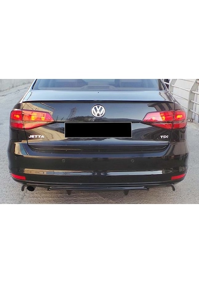 Vw Jetta Mk6 R Difüzör Difizör Plastik Parlak Siyah 2014 2015 2016 2017 2018 Arka-bodykit-ek-karlık