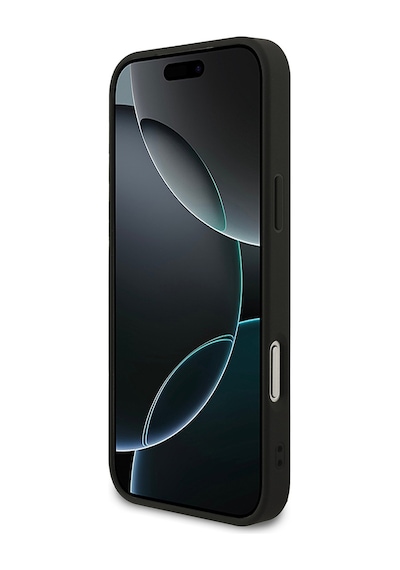 Apple iPhone Uyumlu 18 Pro Max Kılıf Guess  Lisanslı M-safe Şarj Özellikli Small 4g Classic Kapak Siyah