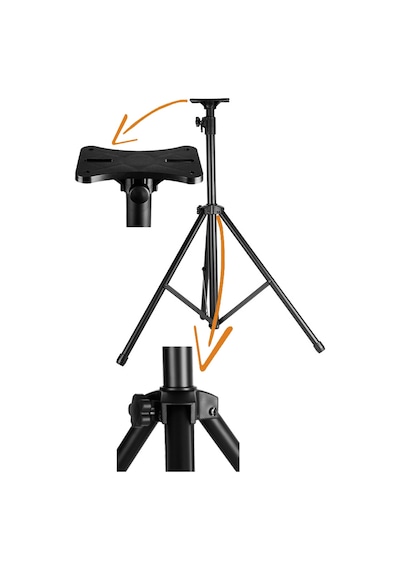 Profesyonel Yükseklik Ayarlı Hoparlör Standı Tripod Ayaklı Ses Sistemi Sehpası