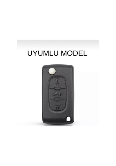 Citroen Uyumlu XSARA PİCASSO C5 C6 C8 ANAHTAR KORUMA KILIFI 3 TUŞLU