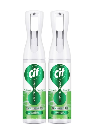 Cif Infinite Clean Doğal Probiyotikli Sprey Tüm Yüzeyler İçin Misket Limonu & Limon Otu 280 Ml X2 Diğer