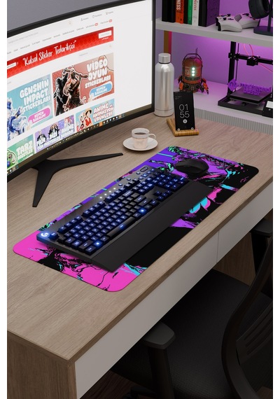 Kat Ana Zero Kaymaz Dikişli Kauçuk Oyuncu Mousepad V4 - 70x30 Xl Gaming Mouse Pad Fare Altlığı