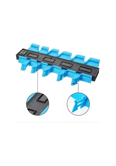 Zhltools Kontur Ölçüm Cihazı Ahşap Fayans Şekillendirme Kalıbı 24 Cm