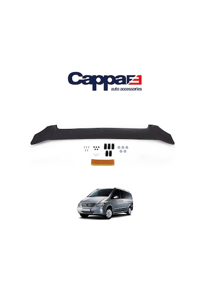Cappafe Mercedes Viano Ön Kaput Koruyucu Rüzgarlığı 4Mm Akrilik