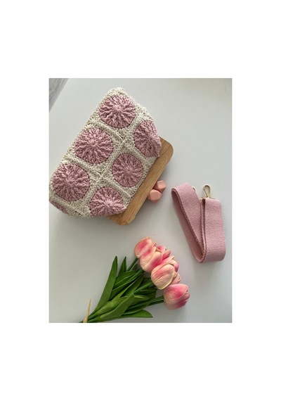 Bolca Emek Kadın El Örgüsü Motif Çanta Pembe - 919173877 Pembe - 919173877 Pembe