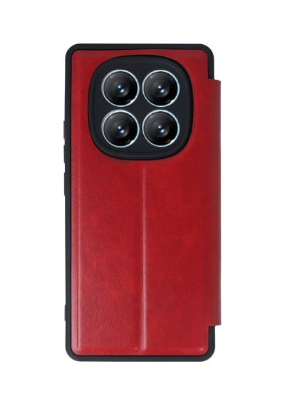 Cosmotex Newface Xiaomi Redmi Note 14 Pro 4g Kılıf Flip Cover - Kırmızı