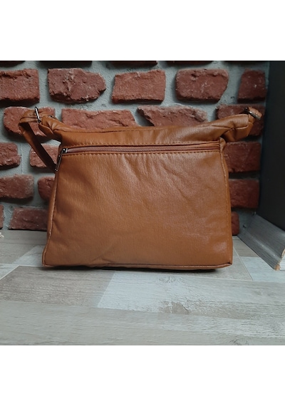 Bayan Çapraz Omuz Çantası Taba Gvn-0108 Taba
