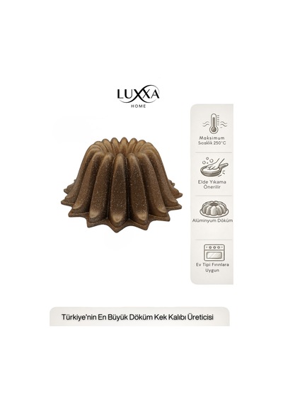 Star Döküm Kek Kalıbı 25cm Gold Gold