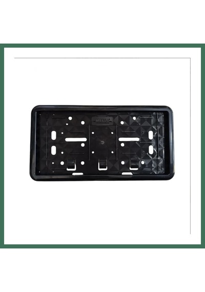 En-cag Çerçeveli Motosiklet Plakalık Plaka Altlığı Siyah 26x17cm 1 Adet Bss