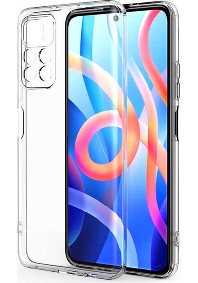 Xiaomi Poco M4 Pro 5G Kılıf Kamera Korumalı Süper Silikon Kılıf Renksiz