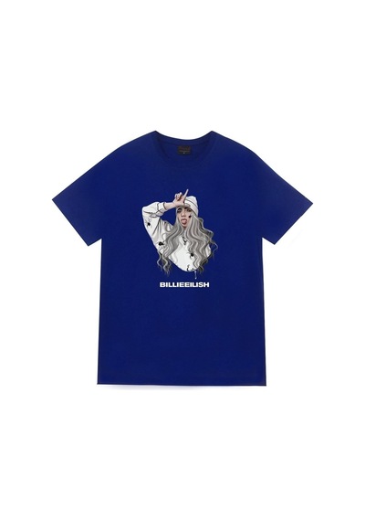 Stoned&Fame Billie Eilish Baskılı T-shirt SIYAH