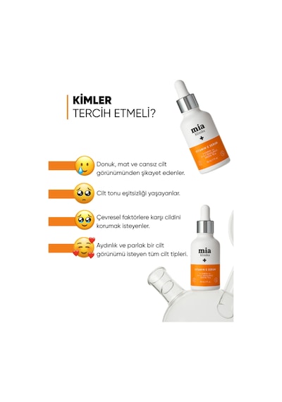 Mia Klinika Cilt Aydınlatıcı Vitamin C Serum 30 ML