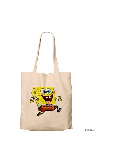 Spongebob Happy Kanvas Bez Çanta