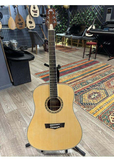Peavey Dw1 Jumbo Akustik Gitar Kılıf+pena Dahil Natural
