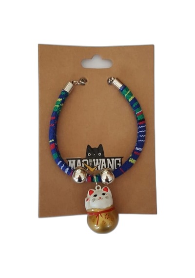 Maowang Özel Tasarım Zilli Kedi Kolyesi Kedi