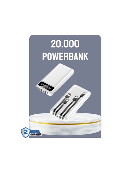 Hızlı Şarj Destekli 20.000mah Powerbank Usb Type-c Lightning Lcd Mh-hs6307-5957
