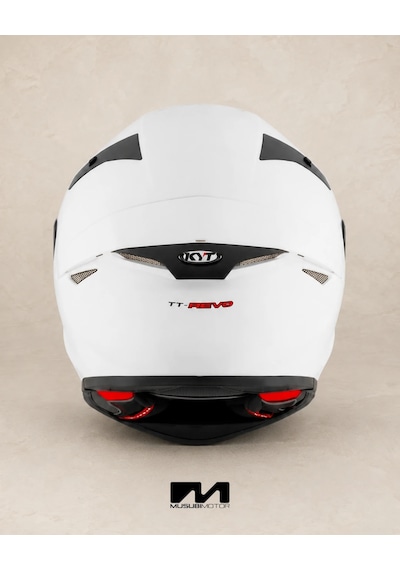 Kyt Tt-revo Kask Plaın Whıte Beyaz