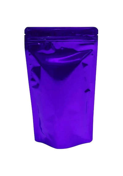 Packtory Mor Metalize Kilitli Doypack Ambalaj 16X27+4 cm. 500 Gr. -50 Adet