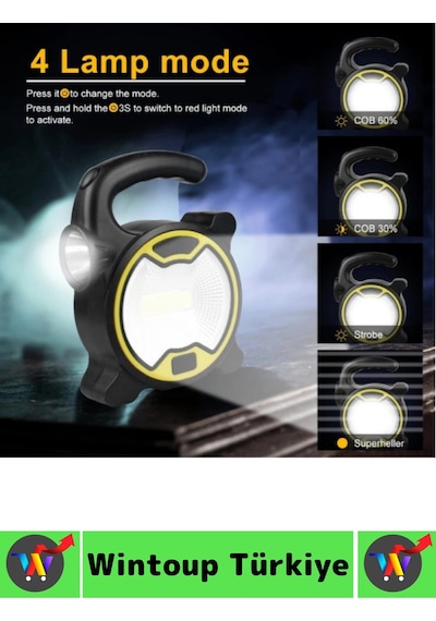 Kamp Premium Piknik Outdoor Dağcılık Elektrik Kesintisi Acil Durum Yüksek Parlaklıklı Cob Led Panel Çok Renkli