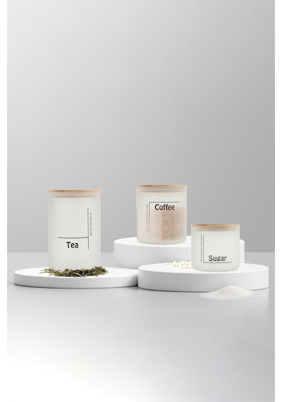 Rakle Daily Jar 3'lü Kavanoz Seti Beyaz 1050 Cc/ 600 Cc/ 535 Cc Renkli