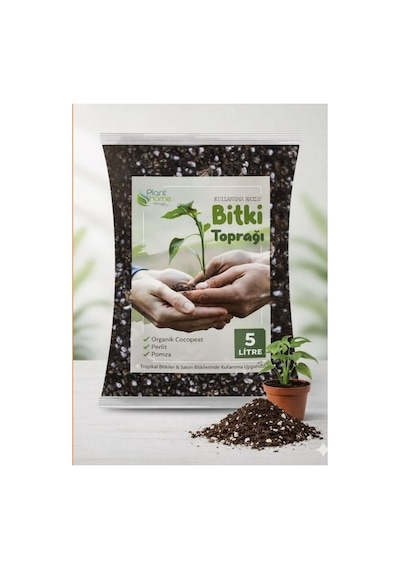 Bitki Ve Kaktüs Toprağı Seti 10 L Organik Cocopeatli Salon Bitkileri Ve Kaktüsler Için