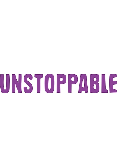 Unstoppable Araba Sticker 17x17 Cm Mor