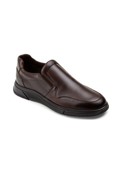 Deery Hakiki Deri Kahverengi Loafer Erkek Ayakkabı - 01874mkhvc01 Kahverengi