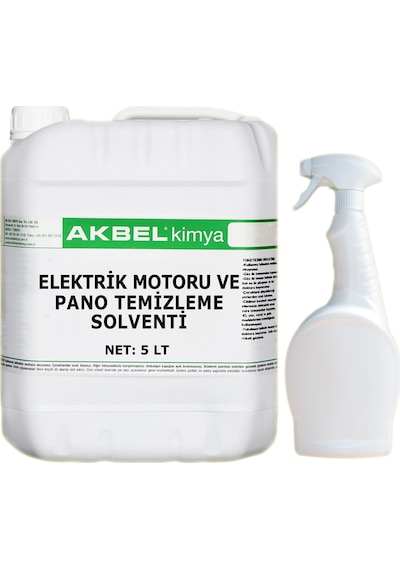 Akbel Elektrik Motoru Ve Pano Temizleme Solventi 5 Lt+Sprey