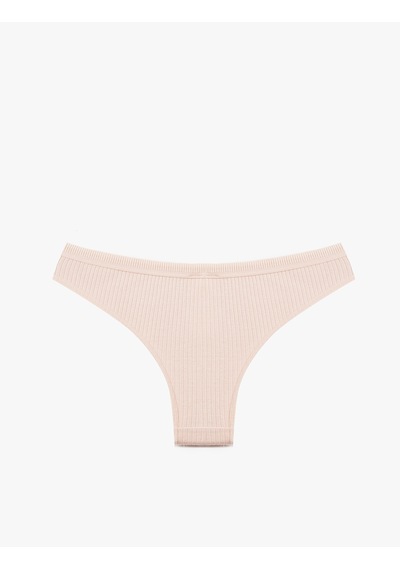 Koton Modal Karışımlı Normal Bel Rahat Kalıp Brazilian Külot Pembe 7wlk30076mk Gül
