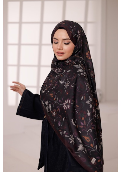 Mimiyum Rüya Desen-soft Şal Bordo Çok Renkli