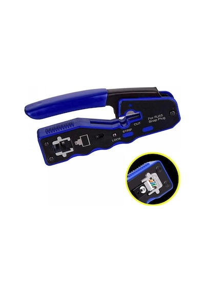 Electroon Cat5/cat6/cat7 Rj45 Ez-rj45 Sıkma Pensesi - Yedek Bıçaklı 1 Adet