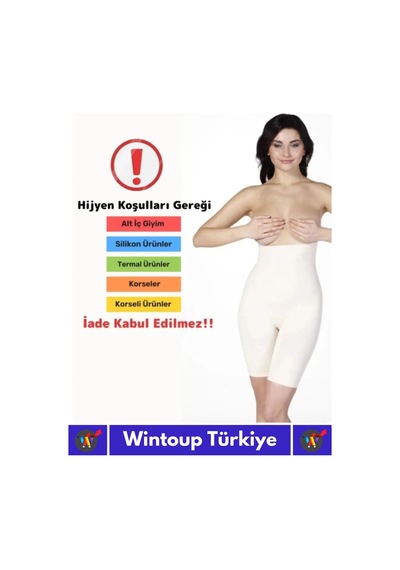 Özel İz Göstermez Kaymaz Toparlayıcı Sıkılaştırıcı Etkili Kalça Popo Dikleştirici Yüksek Bel Korse Ten