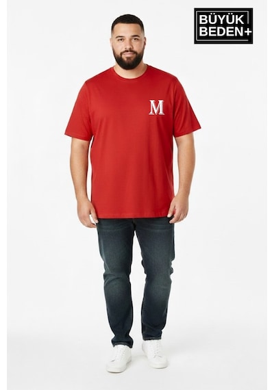 Superlife Erkek Büyük Beden M Baskılı 3xl-6xl Bisiklet Yaka Tshırt Spr26bts510-13 Kırmızı Superlife Erkek Büyük Beden M Baskılı 3xl-6xl Bisiklet Yaka Tshırt Spr26bts510-13 Kırmızı
