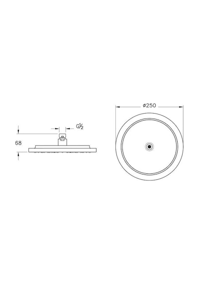 VitrA Origin Classic Duş Başlığı Krom A45794 Diğer