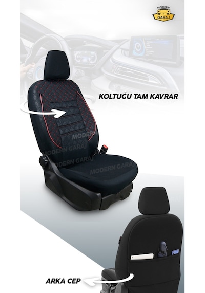 Peugeot Partner Gofrajlı Koltuk Kılıfı