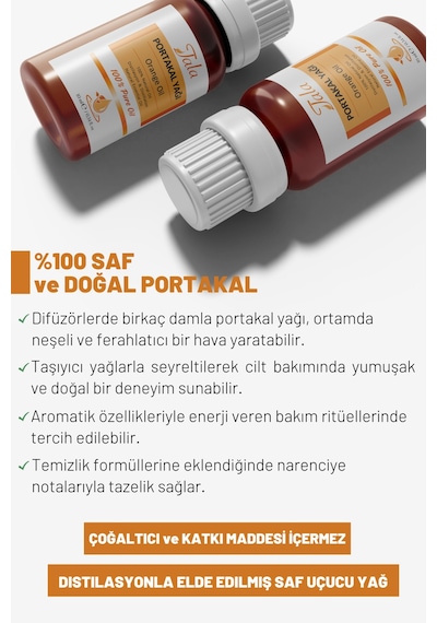 Tala Portakal Uçucu Yağı %100 Saf Ve Doğal 10 ML