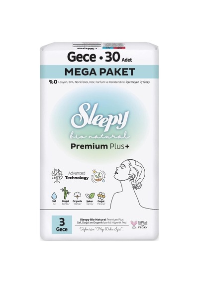 Bio Natural Premium Plus Mega Gece Ped 30 Adet - Özel Seri 355160-00226
