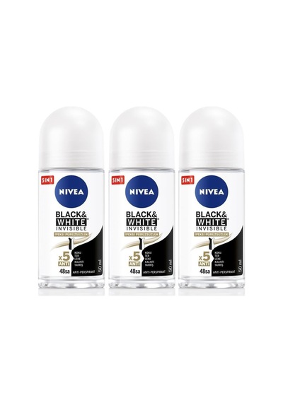 Kadın Roll-on Deodorant Black&white 50ml, 48 Saat Koruma, X3 Adet