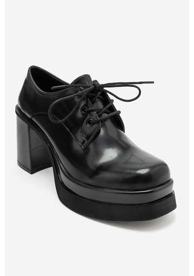 Luvi Shoes Odette Siyah Mat Rugan Platformlu Blok Topuklu Kadın Ayakkabı Luvi Shoes Odette Siyah Mat Rugan Platformlu Blok Topuklu Kadın Ayakkabı