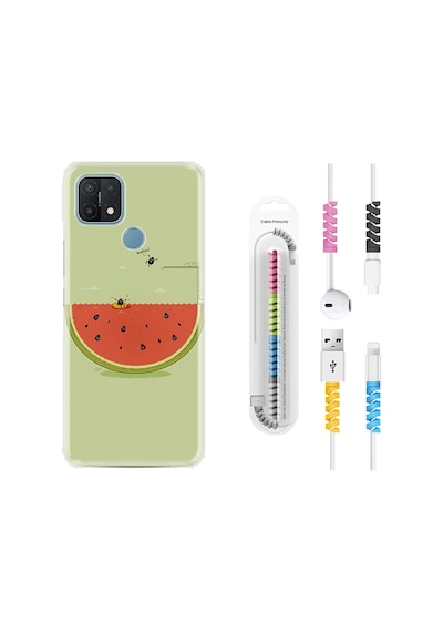 Oppo A15S Kılıf Kablo Koruyuculu Woohoo 1373