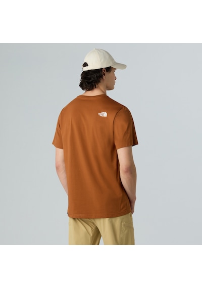 The North Face M Ss Easy Tee Erkek Tişört Nf0a8a6cboe1 Nf0a8a6cboe1 Yank Yanık Kahve