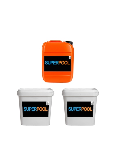 SPP Superpool Toz Klor - Yosun Önleyici - Toz ph Düşürücü Paketi